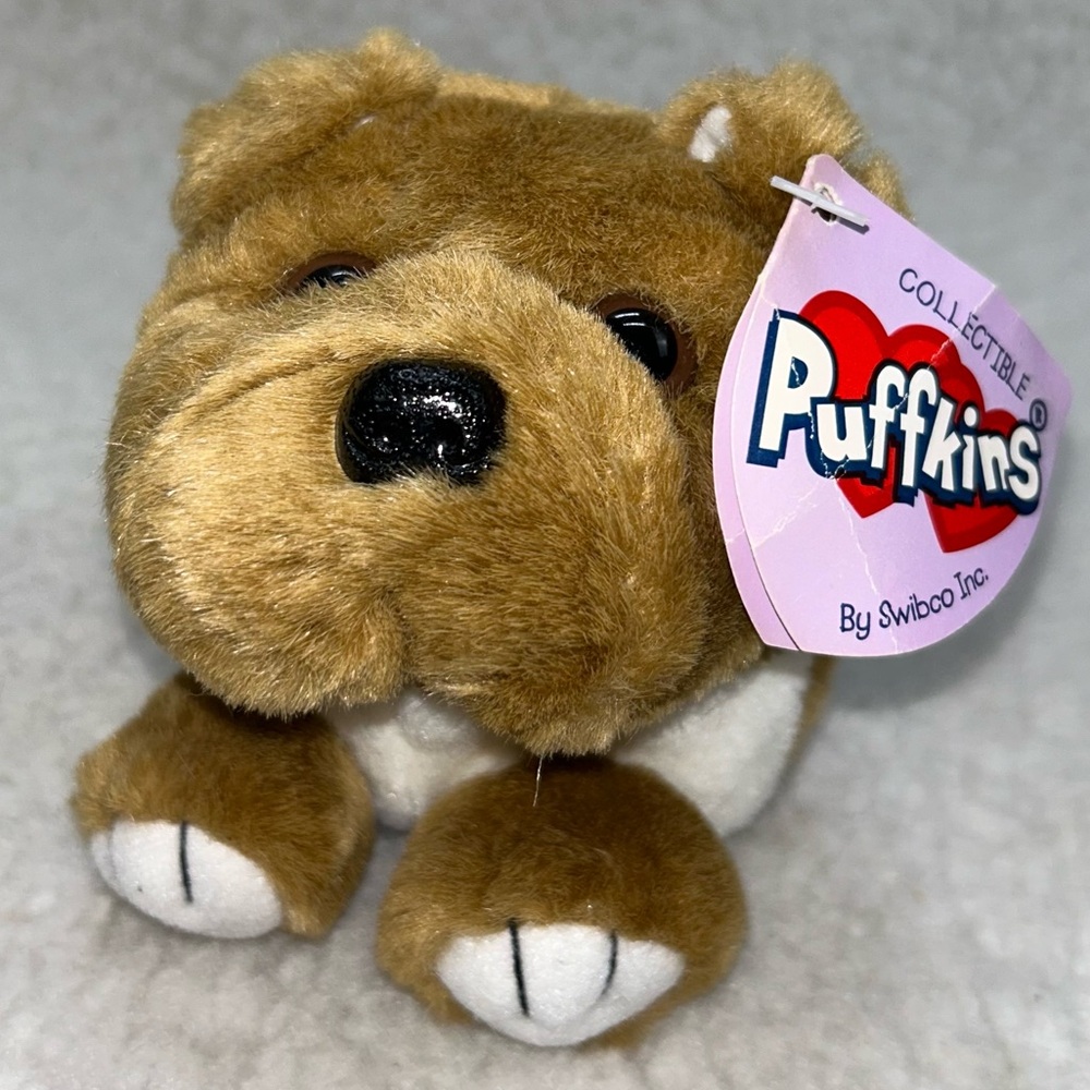 Puffkins Mini Collection 4.5" dog plush #6654 Bosley 1998